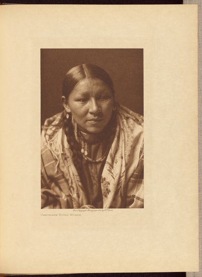 Jeune femme cheyenne - Edward S. Curtis
