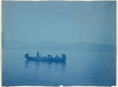 Traversée du lac - Kutenai - Edward S. Curtis