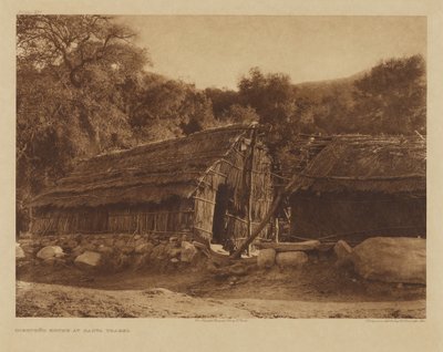 Maison des Diegueños à Santa Ysabel - Edward S. Curtis