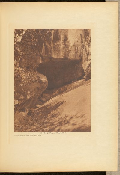 Entrée de la grotte peinte - Edward S. Curtis