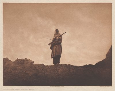 Portfolio III, planche 110 : Le chasseur de mouflons - Edward S. Curtis
