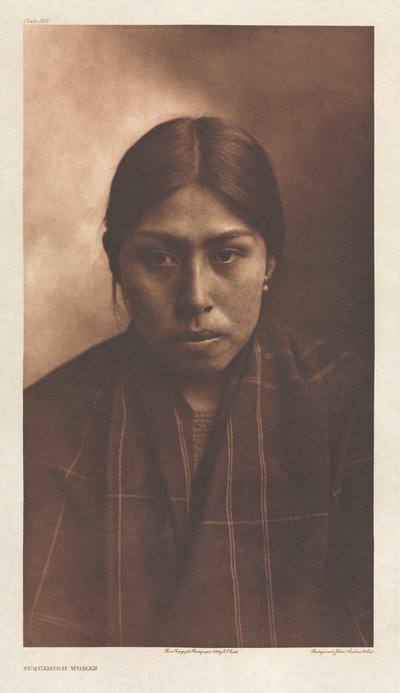 Portfolio IX, Planche 305: Femme Suquamish - Edward S. Curtis