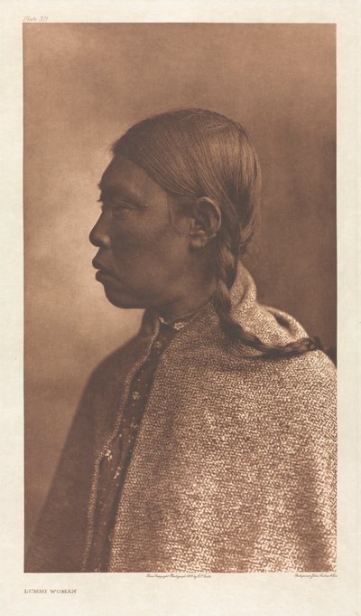 Portfolio IX, Planche 321: Femme Lummi - Edward S. Curtis