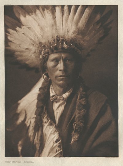 Portfolio I, planche 21 : Chef Garfield-Jicarilla - Edward S. Curtis