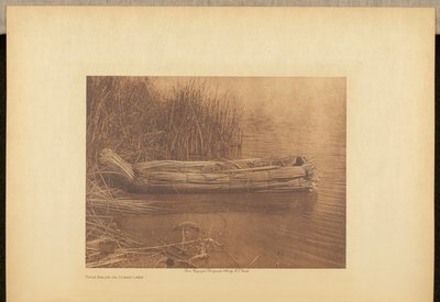 Venez à Balsa sur le lac Clear - Edward S. Curtis