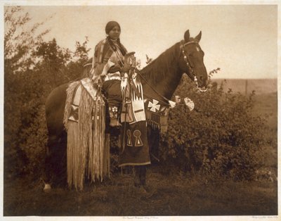 Ornements de fête - Cayuse - Edward Sheriff (after) Curtis