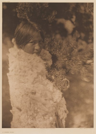 Une fille crie - Edward Sheriff Curtis