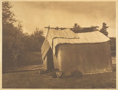 Une maison de nattes - Skokomish - Edward Sheriff Curtis