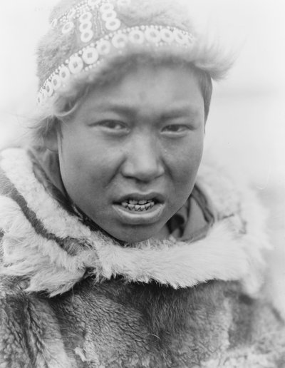 Un jeune esquimau de Hooper Bay, Alaska, vers 1929 - Edward Sheriff Curtis