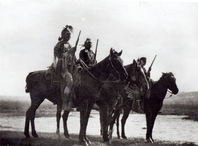 Les éclaireurs de Custer, tribu amérindienne - Edward Sheriff Curtis