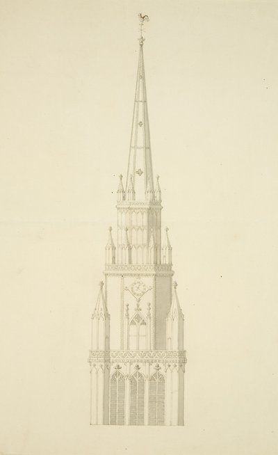 Tour projetée de St Mary Redcliffe - Edward Shiercliffe