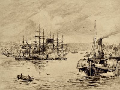 La Tyne : À Shields, c.1880 - Edward Slocombe
