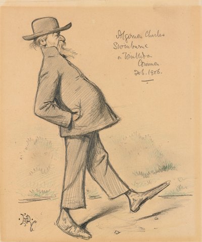 Algernon Charles Swinburne sur Wimbledon Common - Edward Tennyson Reed