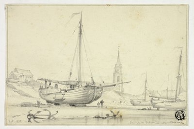 Église à Scheveningen - Edward William Cooke