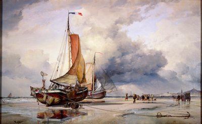 Pincks hollandais à Scheveningen, Hollande, 1860 - Edward William Cooke