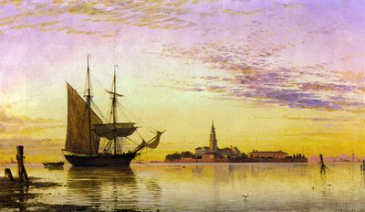 Edward William Cooke Le couvent arménien, Venise - Edward William Cooke