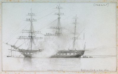 Immortalité Gibraltar, 4 avril 1861 - Edward William Cooke