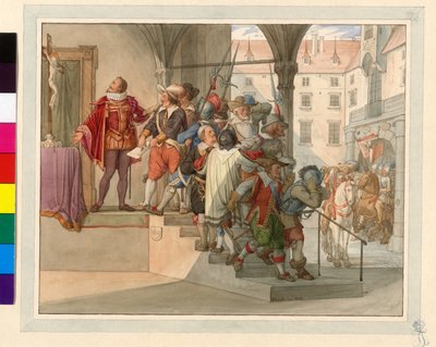 Une députation des protestants autrichiens devant l