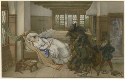 Les nains trouvent Blanche-Neige endormie, 1874 - Edward von Steinle