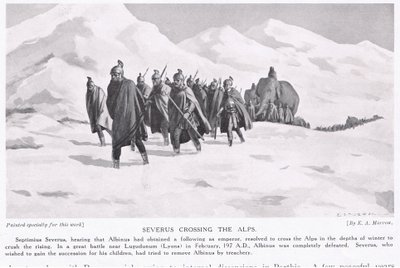 Severus traversant les Alpes - Edwin A. Morrow