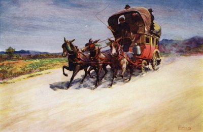 Corse : Une diligence - Edwin Arthur Norbury