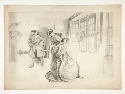 Un visiteur indésirable - Edwin Austin Abbey
