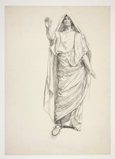 Antoine (dessin préliminaire pour .3138) - Jules César - Edwin Austin Abbey