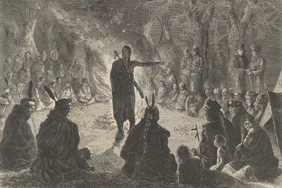 Autour du feu du conseil, le discours du jeune brave, Harper