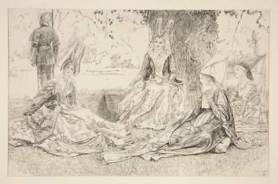Devant la princesse - Edwin Austin Abbey