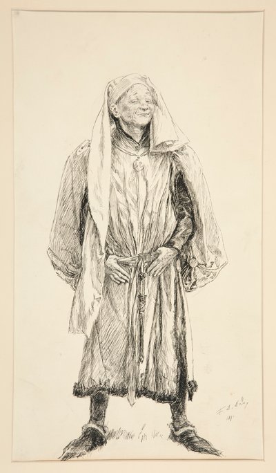 Boyet - Acte V, Scène II, Amour - Edwin Austin Abbey