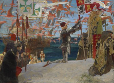Colomb dans le Nouveau Monde, 1906 - Edwin Austin Abbey