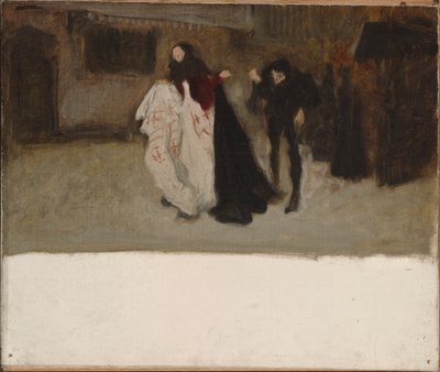 Étude compositionnelle, pour Richard, duc de Gloucester, et Lady Anne - Edwin Austin Abbey