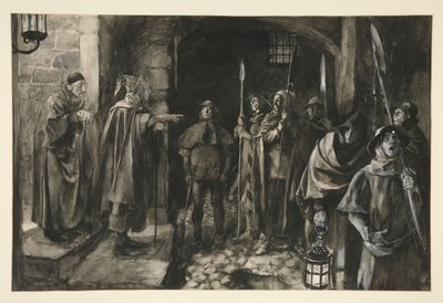 Dogberry et ses compagnons avec une garde - Acte III, Scène III, Beaucoup de bruit pour rien - Edwin Austin Abbey