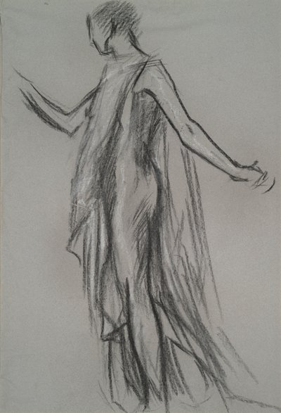 Étude précoce de figure - Edwin Austin Abbey