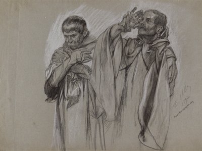 Étude de figure pour - Edwin Austin Abbey