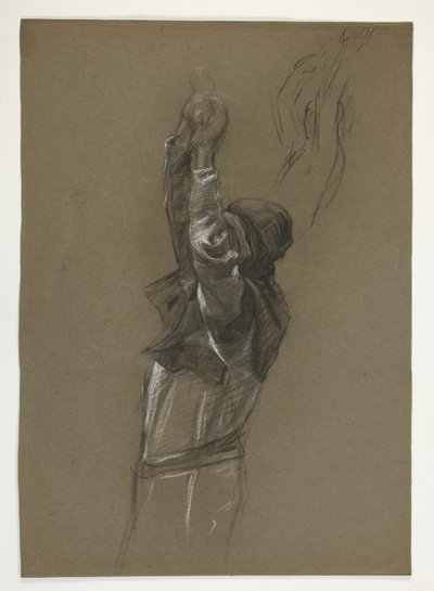 Étude de figure pour le roi Arthur - Edwin Austin Abbey