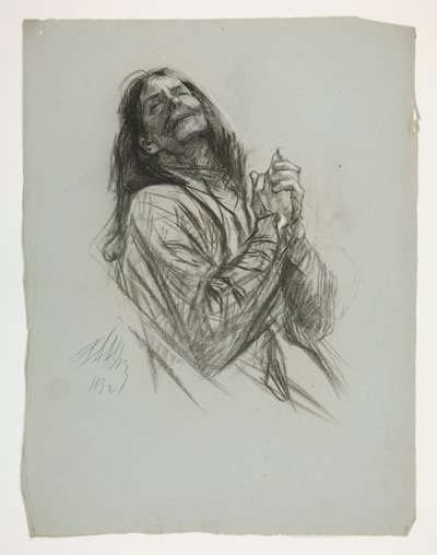 Étude de figure pour le roi Arthur - Edwin Austin Abbey