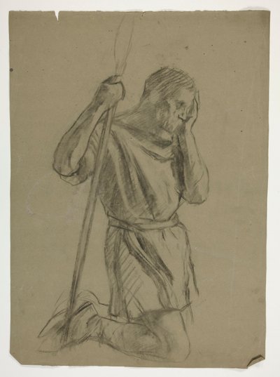 Étude de figure pour le roi Arthur - Edwin Austin Abbey