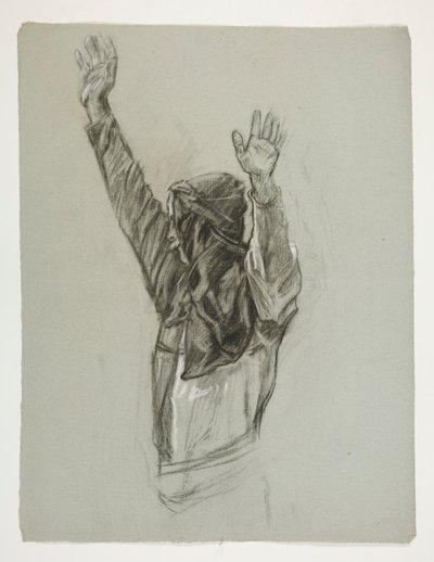 Étude de figure pour le roi Arthur - Edwin Austin Abbey