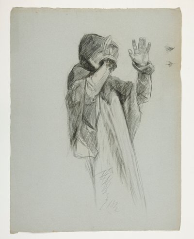 Étude de figure pour le roi Arthur - Edwin Austin Abbey