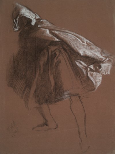Étude de figure pour Othello - Edwin Austin Abbey