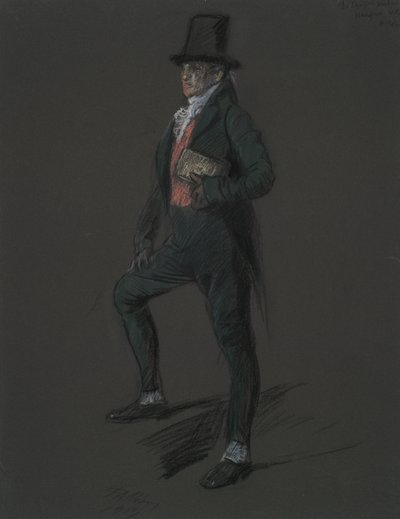 Étude de figure pour la figure du Dr. Casper Wistal - Edwin Austin Abbey