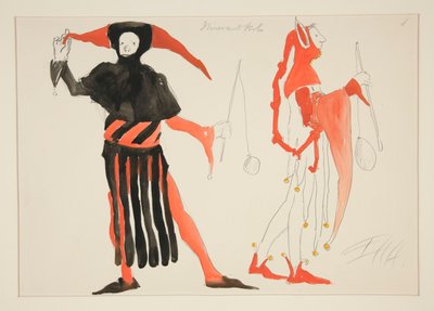 Fous, croquis de costume pour Henry Irving - Edwin Austin Abbey