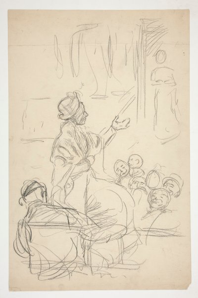Groupe de figures - (illustration non identifiée) - Edwin Austin Abbey