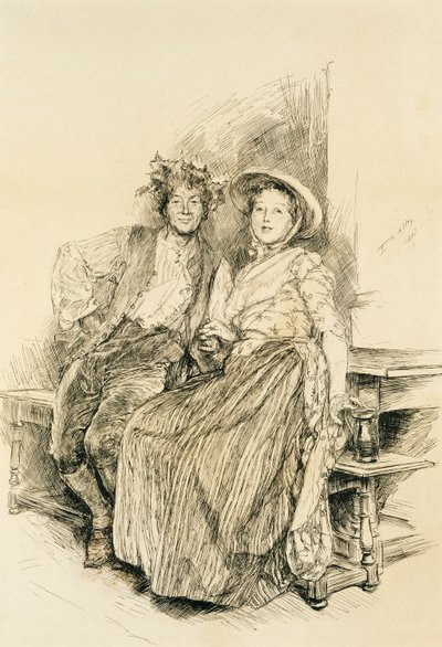 La maison de la récolte - Edwin Austin Abbey