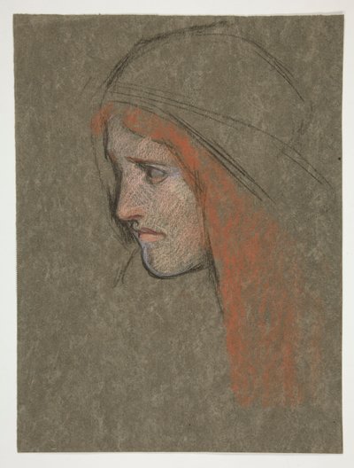 Tête de Cordelia, de King Lear - Edwin Austin Abbey
