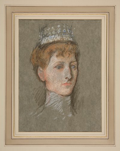 Tête de la princesse de Galles (Reine Mary) - Edwin Austin Abbey