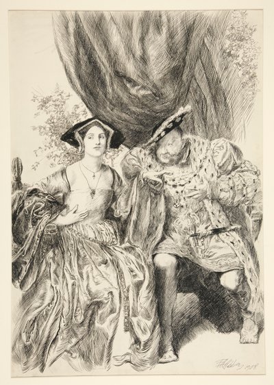 Henry et Anne Boleyn. Roi Henry : - Edwin Austin Abbey