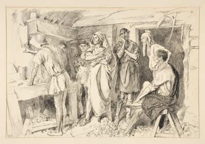 Dans le coing - Edwin Austin Abbey