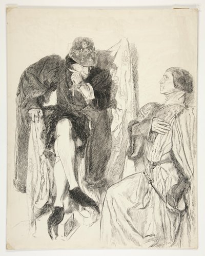 Roi Louis XI - Acte III, Scène III, Roi Henri VI (Partie III) - Edwin Austin Abbey